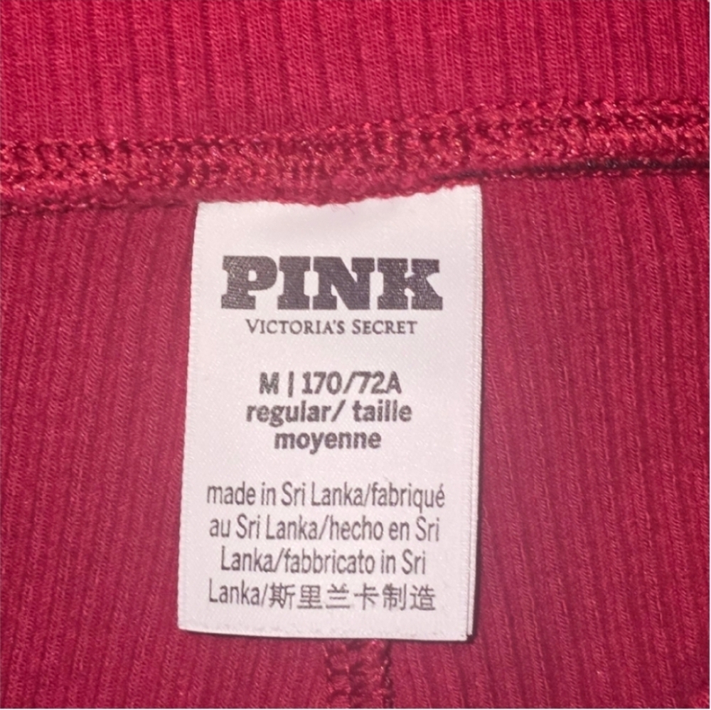 Victoria’s Secret PINK Womens Medium Collegiate Cable-Knit Foldover Flare Pants - Picture 3 of 4